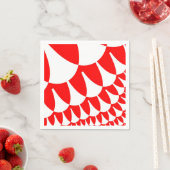 Rood- en witte weegschalen servet (Insitu)