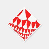 Rood- en witte weegschalen servet (Hoek)