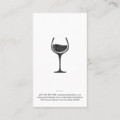 Rood- en witte wijn | Restaurant | Qr-code Visitekaartje (Achterkant)