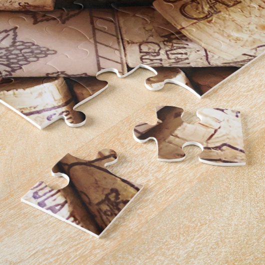 Rood- en witte-wijnkurken op geavanceerd niveau legpuzzel (Zijkant)