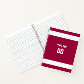 Rood- en witteam — spiraal notitieboek (Binnen)