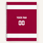 Rood- en witteam — spiraal notitieboek (Voorkant)