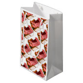 Rood- en wittebeach-leerstoelen met cadeau van de  klein cadeauzakje (Voorkant Gekanteld)