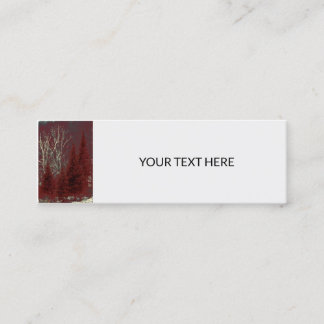Rood- en wittebomen Mini-Labels Visitekaartjes