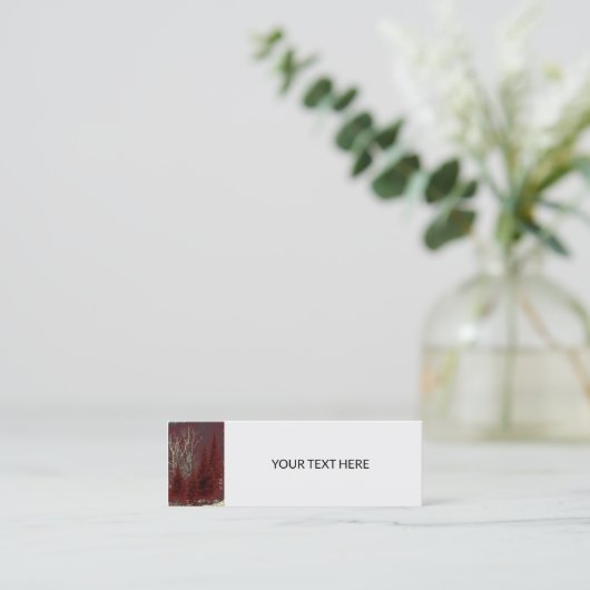 Rood- en wittebomen Mini-Labels Visitekaartjes (Staand voorkant)