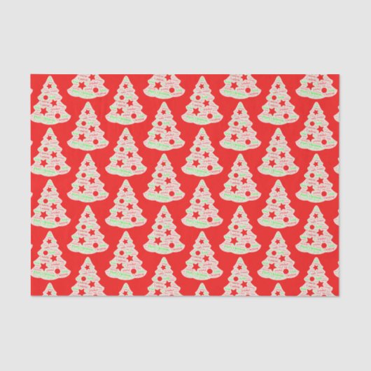 Rood- en witteborden met kerstcadeautjes tissuepapier (Voorkant)