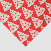 Rood- en witteborden met kerstcadeautjes tissuepapier (Detail)