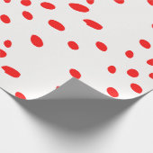 Rood en wittegekleurd vakantiepapier cadeaupapier (Hoek)