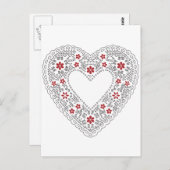 Rood- en wittehars briefkaart (Voorkant / Achterkant)