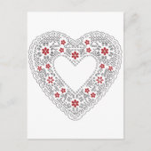 Rood- en wittehars briefkaart (Voorkant)