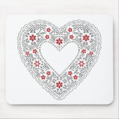 Rood- en wittehars muismat (Voorkant)