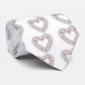 Rood- en wittehars stropdas (Opgerold)