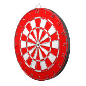 Rood- en wittekaart dartbord (Voorkant Rechts)