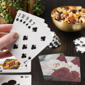 Rood- en wittekaarten voor Rozen Pokerkaarten (Insitu)