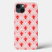 Rood- en wittekendecopatroon Case-Mate iPhone case (Achterkant)