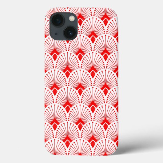 Rood- en wittekendecopatroon Case-Mate iPhone case (Achterkant)