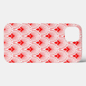 Rood- en wittekendecopatroon Case-Mate iPhone case (Achterkant (horizontaal))