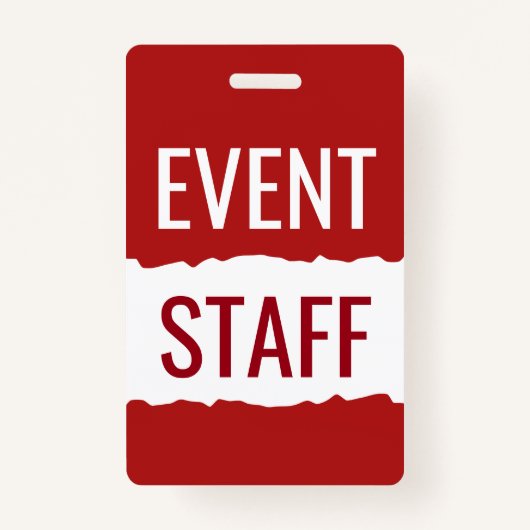 Rood- en wittekentabels voor moderne evenementen badge (Voorkant)