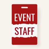 Rood- en wittekentabels voor moderne evenementen badge (Achterkant)