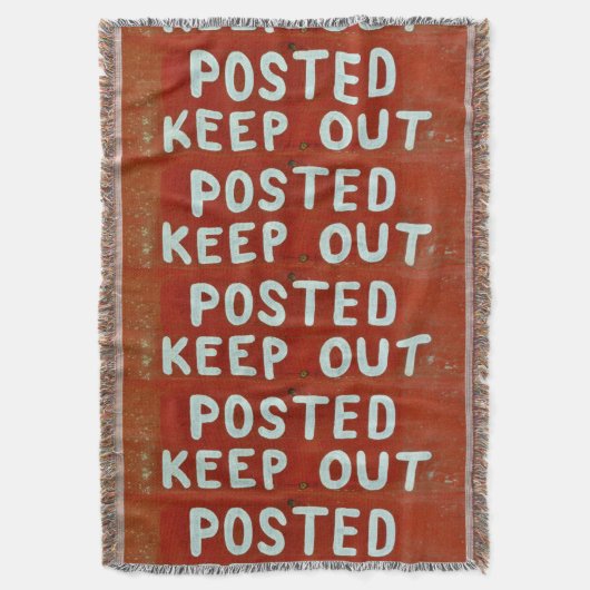 Rood- en wittekenteken voor stoppen met hout deken (Voorkant Verticaal)