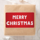 Rood- en wittekerstlabels etiket (Insitu)