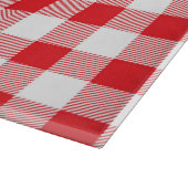 Rood- en witteklare strepen snijvlak snijplank (Hoek)