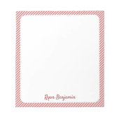 Rood- en wittekoolklasje met minimale streping van notitieblok (Voorkant)