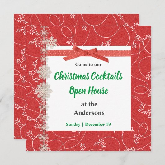 Rood- en wittekopkerfeest kaart (Voorkant / Achterkant)