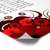 Rood- en wittekorrels 9-weddenschappen Zitten in k Poster (Hoek)