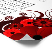 Rood- en wittekortreeks 12 weddenschappen poster (Hoek)