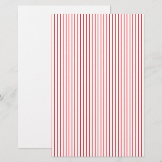 Rood- en wittepbankierkerij briefpapier (Voorkant / Achterkant)