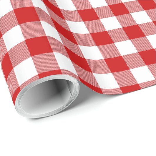 Rood- en wittest cadeaupapier (Rol Hoek)