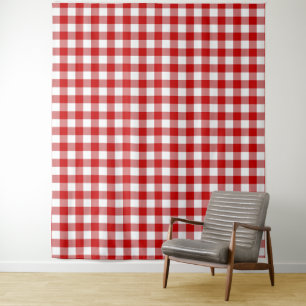 Rood- en wittest wandkleed