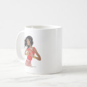 Rood- en wittesterschapsgevoel koffiemok (Voorkant links)