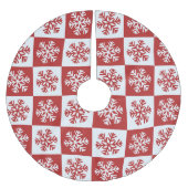 Rood- en wittestijnvlokken kerstboom rok (Voorkant)