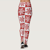 Rood- en wittestijnvlokken leggings (Achterkant)