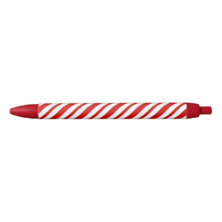 Rood- en wittestiket met streeppen zwarte inkt pen