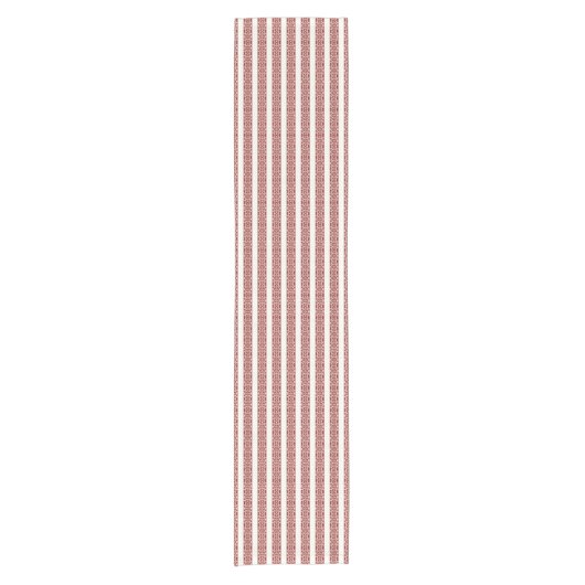 Rood- en wittetabelrunner korte tafelloper (Voorkant)