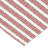 Rood- en wittetabelrunner korte tafelloper (Hoek)