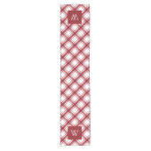 Rood- en wittetabelrunner korte tafelloper (Voorkant)