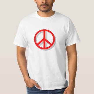 Rood- en wittevrede T-Shirt