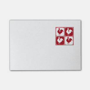 Rood- en wittewitkuikens post-it® notes
