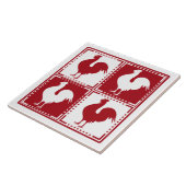 Rood- en wittewitkuikens tegeltje (Zijkant)