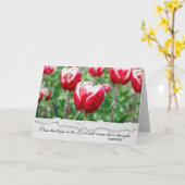 Rood- en witTulpen met lichtgevoeligheid Kaart (Gele Bloem)