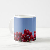 Rood- en wittulpen Mok van panoramische koffie (Voorkant links)