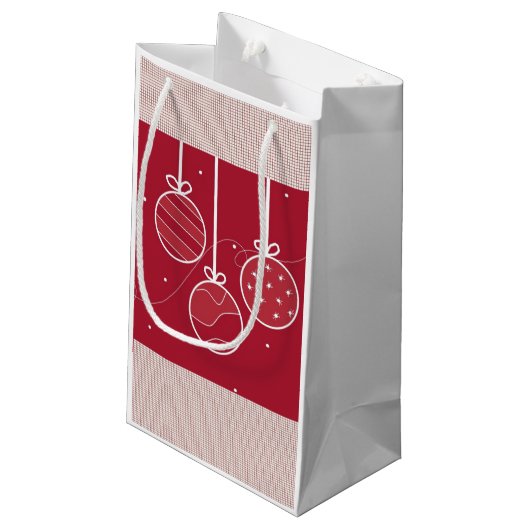 Rood- en witvakantieverval klein cadeauzakje (Achterkant Gekanteld)