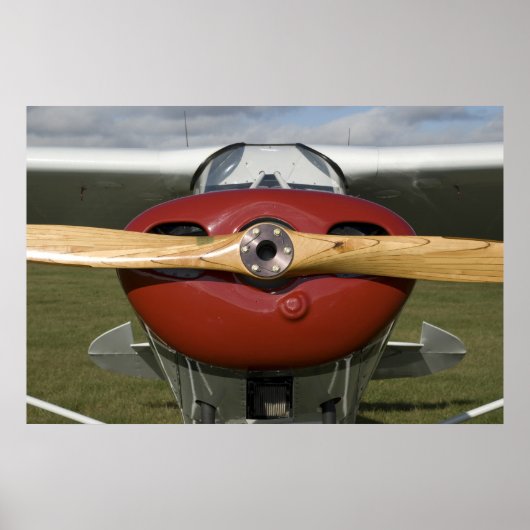 Rood- en witvliegtuig poster (Voorkant)