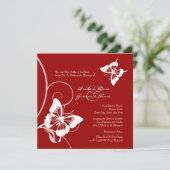 Rood- en witvlinderwedstrijd kaart (Staand voorkant)