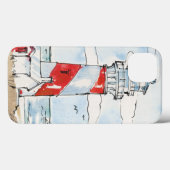 Rood- en witvuurtoren Case-Mate iPhone case (Achterkant (horizontaal))