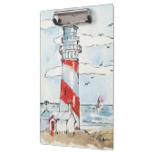 Rood- en witvuurtoren klembord (Links)